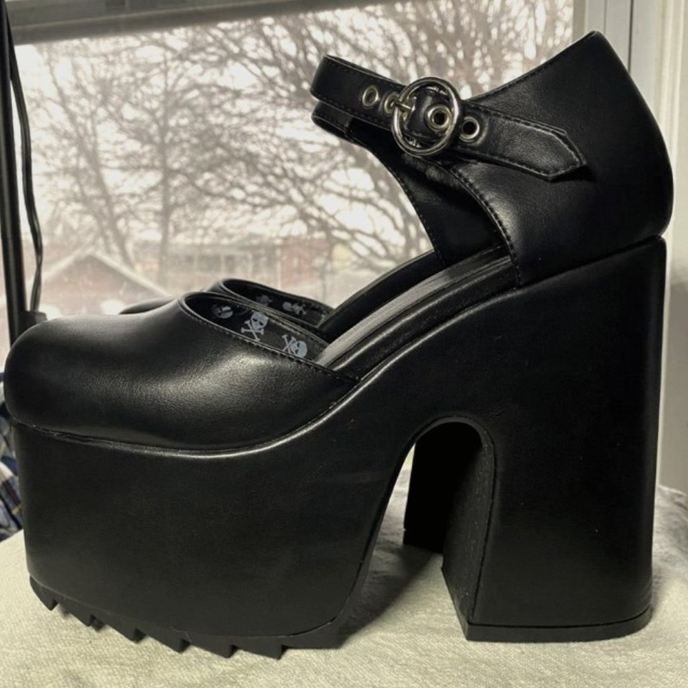 Lamoda Out of State Platform Mary Jane Heels Dolls Kill